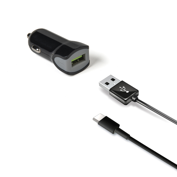 Celly KIT USB CAR CHARGER+USB-C CABLE 12W